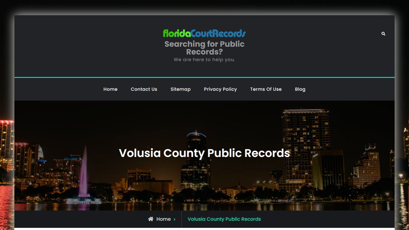 Volusia County Public Records | Searching for Public Records?